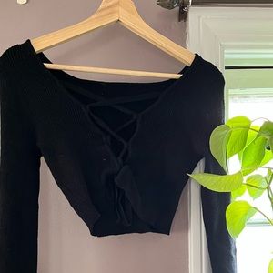 Long Sleeve Crop Sweater